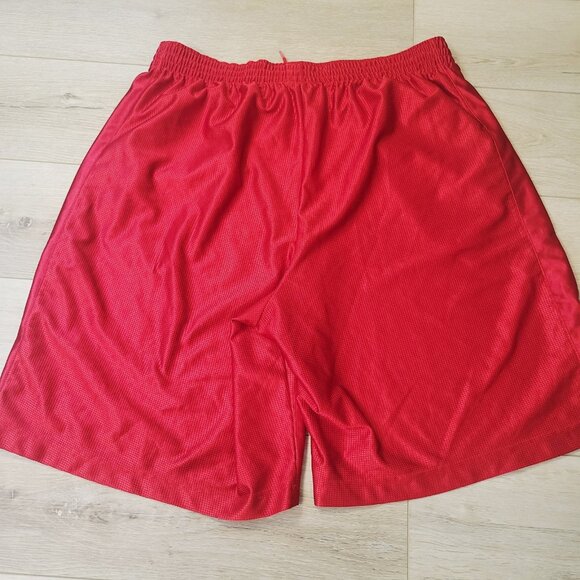 Nike Shorts Men 3XL Adult Red Athletic Training Polyester Basketball Y2K - Picture 6 of 6